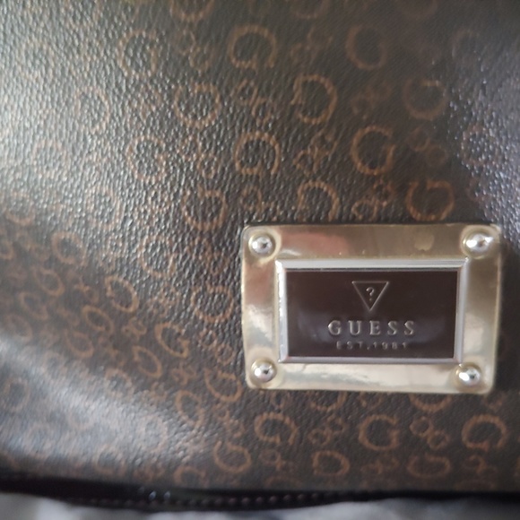 GUESS BROWN TOTE PURSE - Picture 2 of 4
